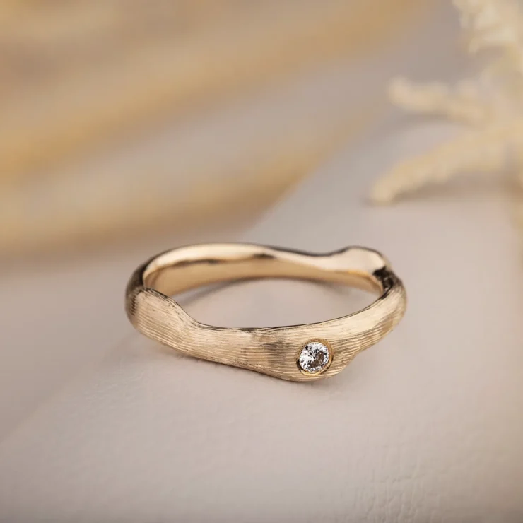 Natur ring med brilliant small